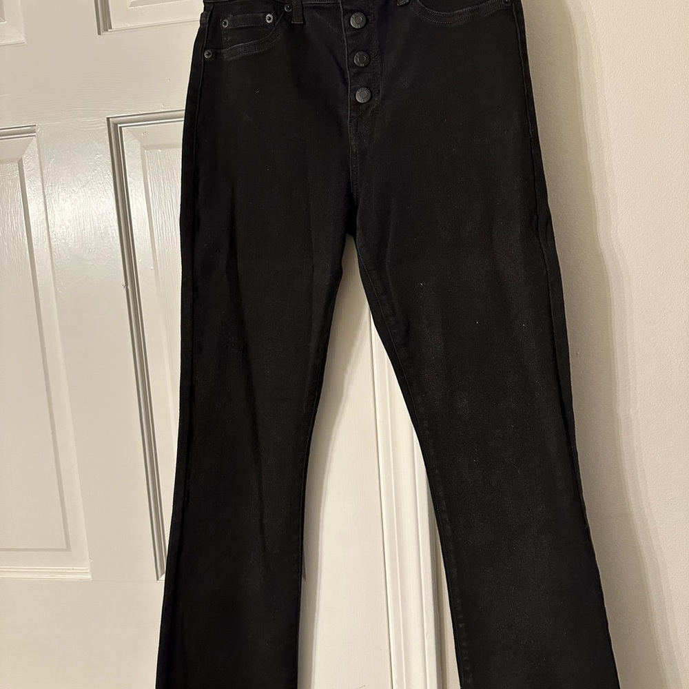 Pistols high rise black coated jeans